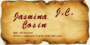 Jasmina Ćosin vizit kartica